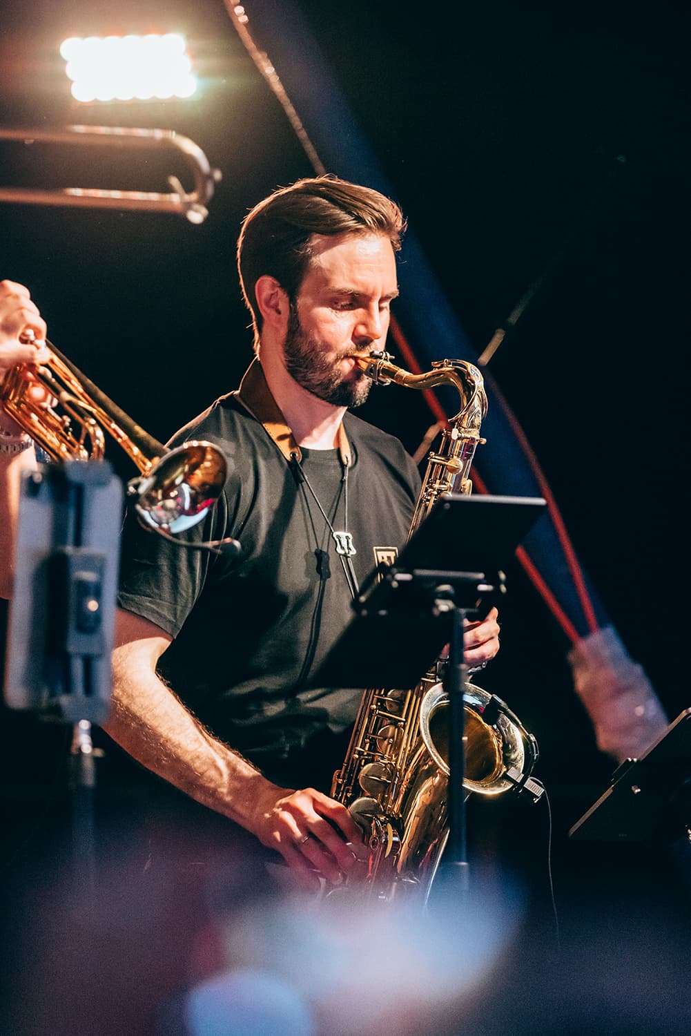 Michi of Brass Tacks Live Band, Saxophone